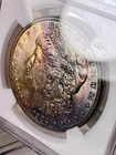 1904 P Morgan Silver Dollar NGC MS62 - Terminal Rainbow Toned!!!