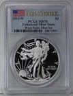2013 W American Silver Eagle PCGS MS70 Enhanced Mint State First Strike