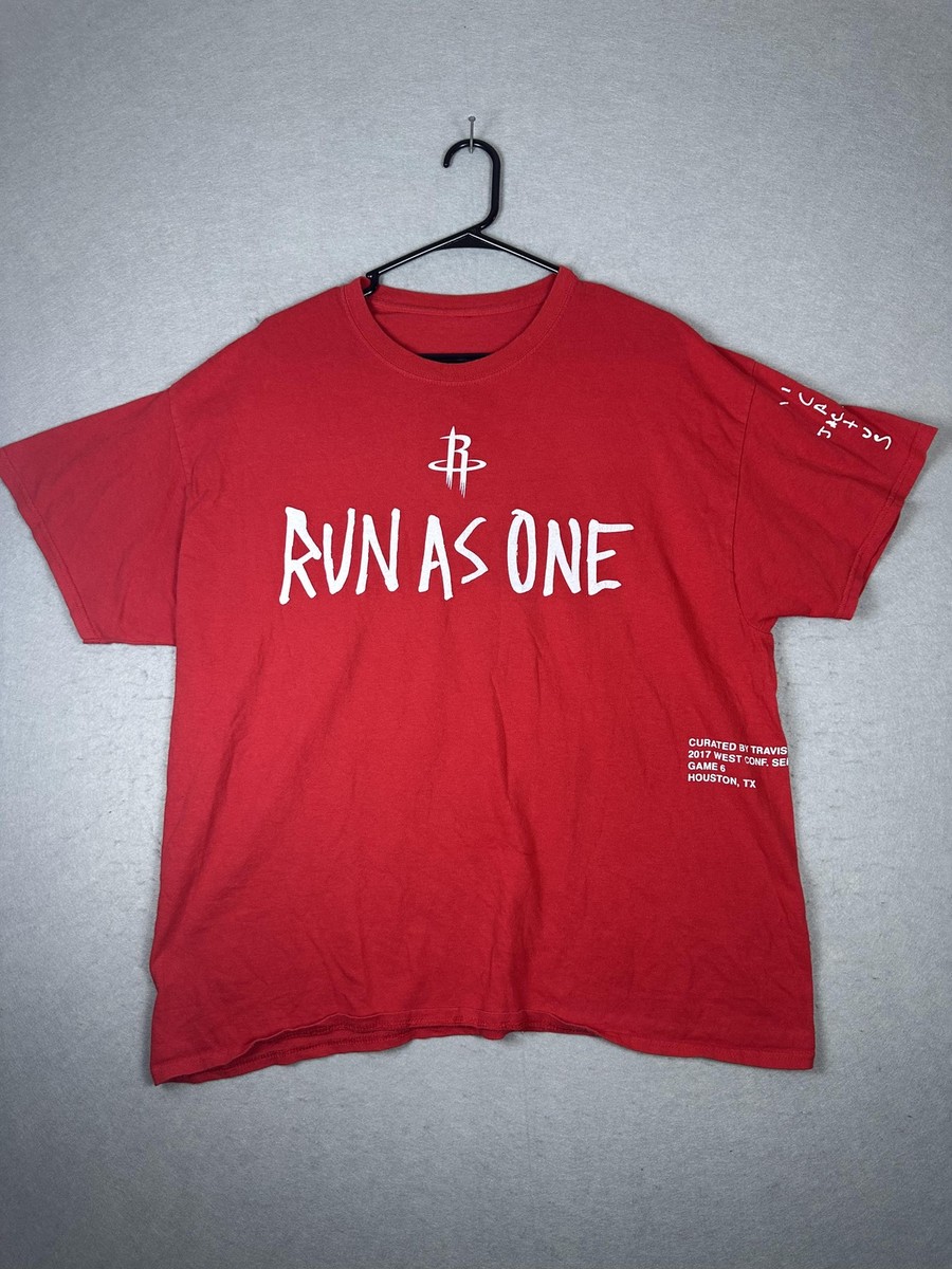 Houston Rockets Shirt Mens XL NBA Basketball Run As One Travis