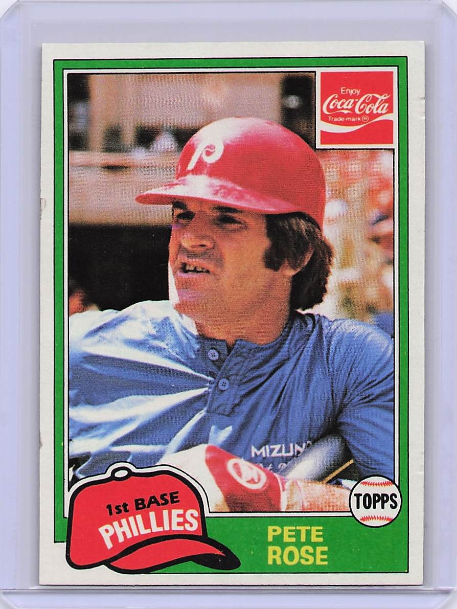 1981 Topps Coca-Cola Philadelphia Phillies #8 Pete Rose