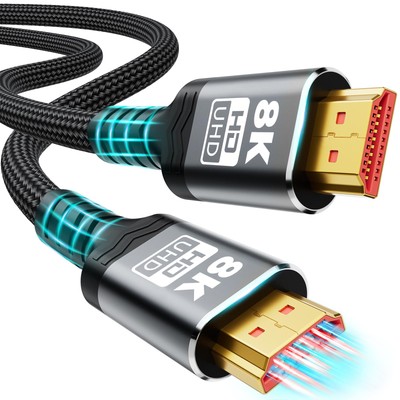 10K 8K HDMI Cable 2.1, Available 1.5FT, 3.3FT, 5FT, 6.6FT, 10FT, 13FT, 16FT, 20F