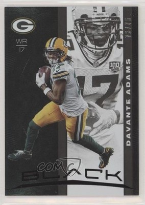 2019 Panini Black 72/75 Davante Adams #19 o7m