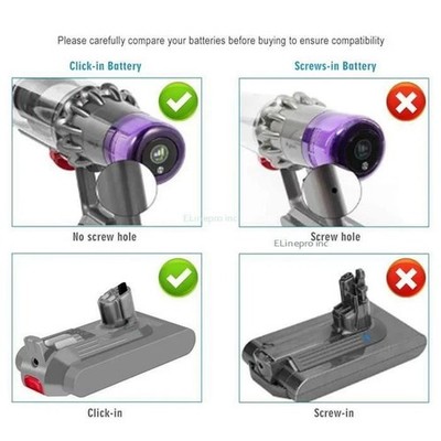 Original Dyson V15 SV22 SV29 25.2V Li-ion Click-in Battery