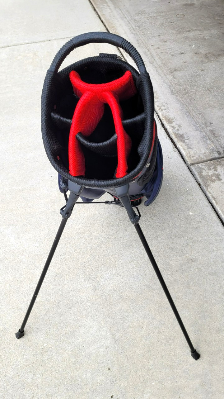 CLUB CHAMP Ultra-Lite 7-Way Golf Stand Bag with Dual Carry Straps & Rain Cover