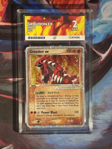 Groudon ex graded ACE 2 for sale on eBay