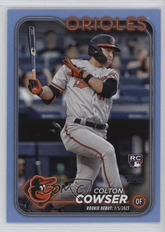2024 Topps Update Debut Father's Day Powder Blue /50 Colton Cowser Rookie RC