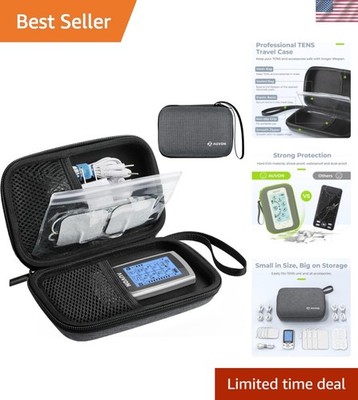 Versatile Shockproof EVA Travel Case for TENS Unit & Electrode Pads - Easy Carry