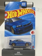 Hotwheels R-34 GTR Bayside Blue Nissan Skyline 2026