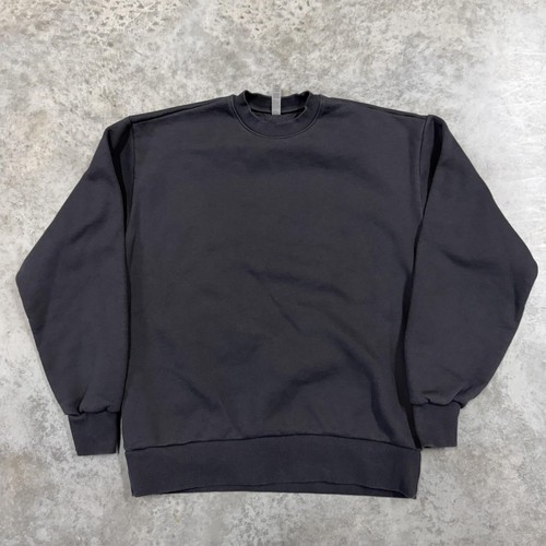 Next Level Apparel Sweatshirt Mens Medium Black Fleece Crewneck Pullover Blank