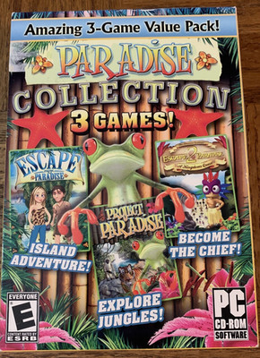 Paradise Collection 3 Games PC CD Rom Computer Game