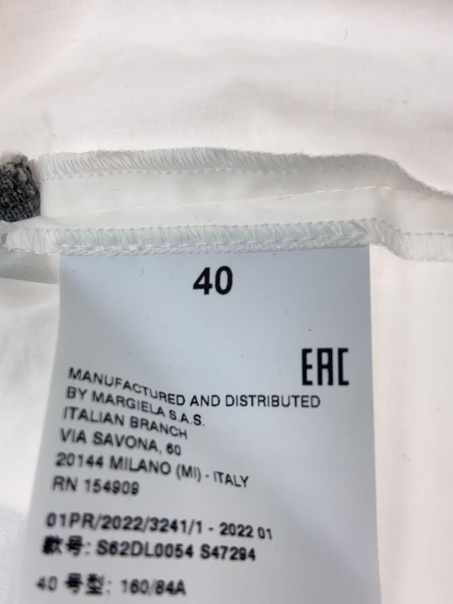 Camicia MM6 altra manica corta 40 cotone bianco S62DL0054 usata