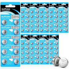 100PCS AG13 LR44 Alkaline 1.5V Button Cell Battery Watch Toy Remote Control