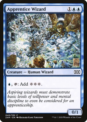 MTG Magic the Gathering Apprentice Wizard (40/503) Double Masters LP