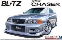 1996 Toyota Chaser Tourer V JZX100 Blitz 1:24 Model Kit Aoshima Bausatz 065655