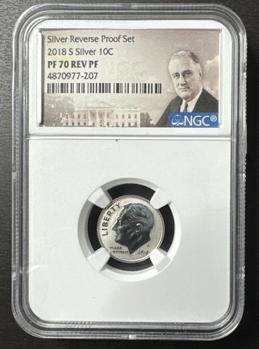 2018-S-- Silver Reverse Proof Roosevelt Dime ***NGC PF 70 REV PF**