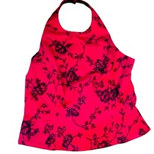 Jeffery and Dara Evenings Party red and black halter