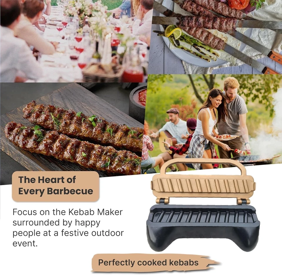 Premium Aluminum Kebab Maker | Create Flawless, Professional Skewers | Heavy-Du - Image 3 of 4