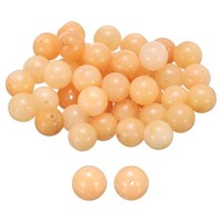 50 StüCk Gelbe Aventurin NatüRliche Steinperlen 10Mm Runde Lose Perlen