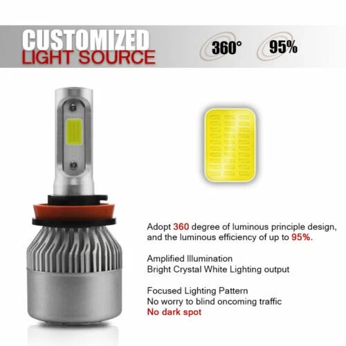 Combo faros LED haz alto/bajo + bombillas antiniebla para Buick Encore 2013-2019 6X Foto 3 de 4