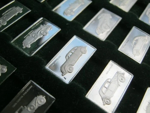 VINTAGE BULLION - World's Greatest Car Collection Silver Ingot - Choose Quantity
