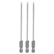 3pcs SL2.5 Slotted Screwdriver Bits 4.33" Magnetic Head Screw Driver Drill Bit
