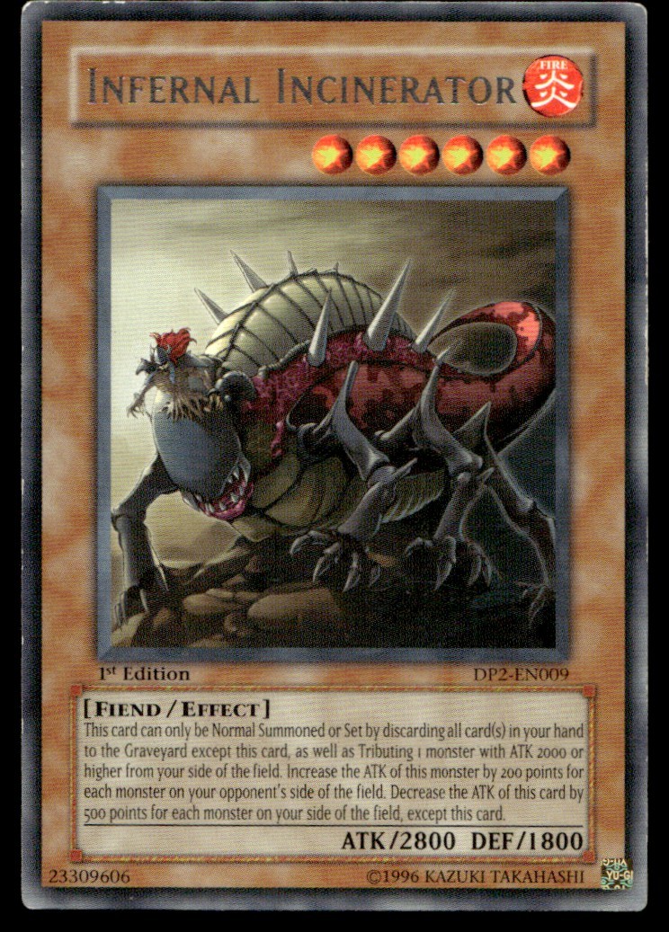 Infernal Incinerator DP2 DP2-EN009 MP YuGiOh | Buy 1 Get 2 Free 