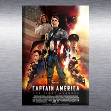 Captain America - First Avenger, Movie Poster High Quality Magnet, Marvel MCU