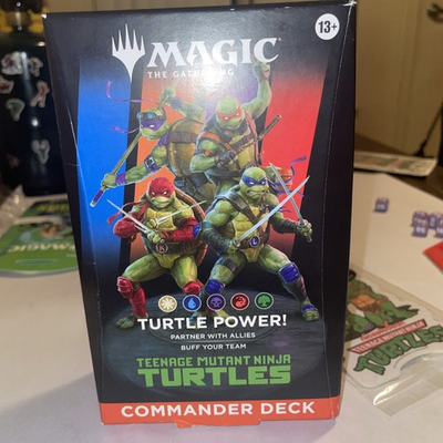 #ad Magic The Gathering Teenage Mutant Ninja Turtles Commander Deck Turtle Power $50.00
