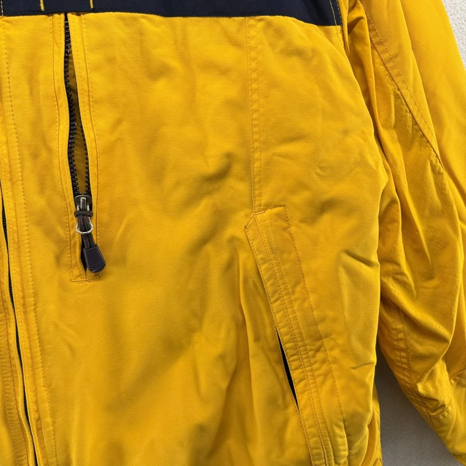 Vintage Abercrombie Fitch jacket Mens XL Yellow Zip Fleece Lined Ski Outdoor 90s - Image 3 of 4