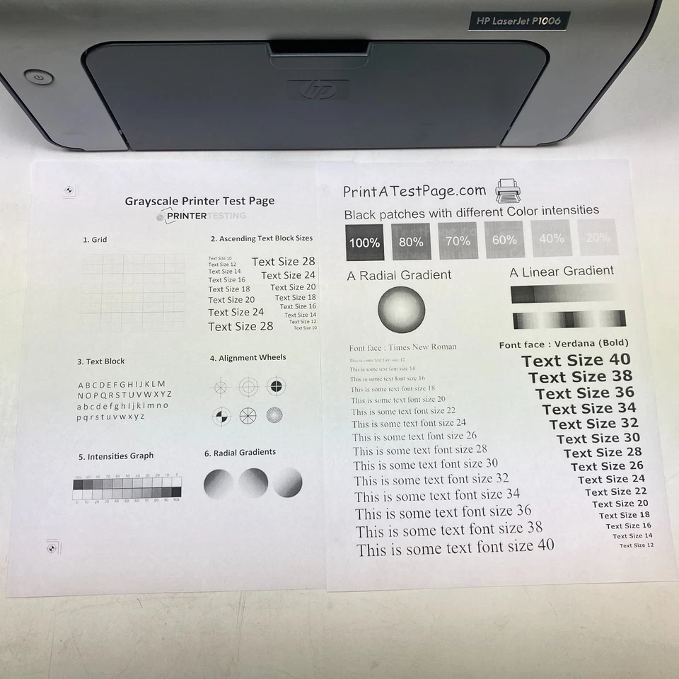 HP LaserJet P1006 Workgroup Laser Printer CB411A, w/ power + USB cords 24% toner - Image 2 of 4