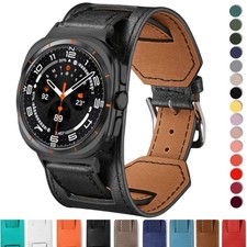 Premium Leather Band For Samsung Galaxy Watch Ultra 47mm Comfortable Bracelet Ac