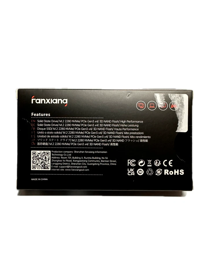 Fanxiang S500 M.2 NVMe SSD 512GB/1TB High Speed TLC Internal Drive Free Shipping - Image 4 of 4