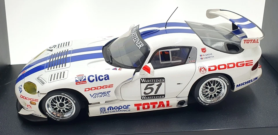 Autoart escala 1/18 diecast 89721 - Dodge Viper GTS-R - Sebring 1997 #51 Foto 3 de 4