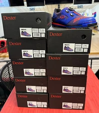 MENS DEXTER SST 8 POWER FRAME BOA BLUE/RED BOWLING SHOES SZ 10 IN STOCK