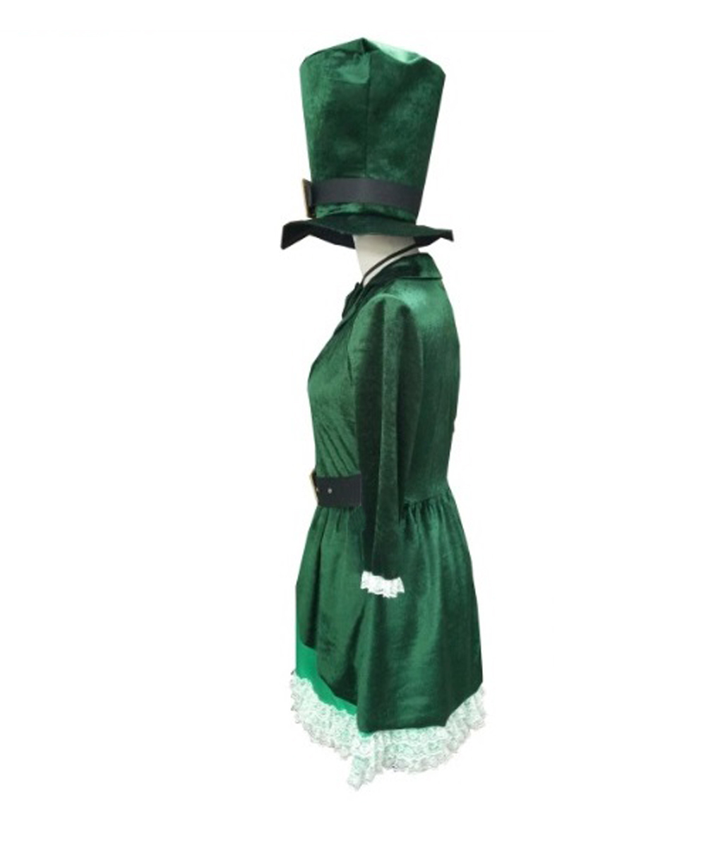 DEGUISE TOI St. Patrick Leprechaun Damen-Kostüm – Grünes Kleid Mit Hut Und Umhang