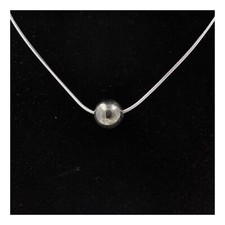 Stones And Min raux. Necklace 1 Pearl Pyrite D' Spain 0 5/16in Chain Steel