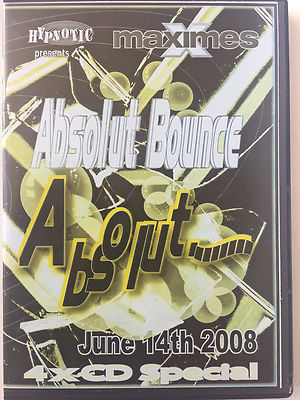 Maximes Absolut Bounce June 14th 2008 4xCD scouse house, donk.