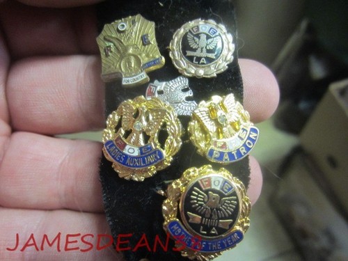 FOE FRATERNAL ORDER OF EAGLES LADIES AUXILIARY BADGE PIN JEWELRY LOT 22 PCS RING - Picture 5 of 12