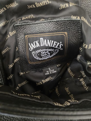 Women's JACK DANIELS Black Leather Motorcycle Chaps, Butter Soft - Rare - Picture 15 of 15