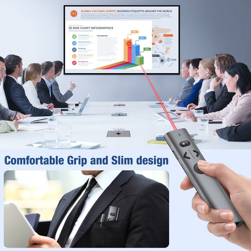 Presentation Wireless Presenter Remote USB Powerpoint Laser Pointer Clicker - Picture 7 of 7