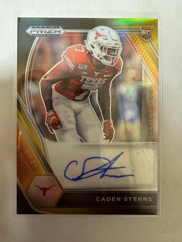 2021 Panini Prizm Draft Pick Caden Sterns  Denver Broncos Auto /5 ＃DPA-CAD - Image 3 of 4