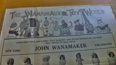 John Wanamaker Toy World Circa 1910 Christmas Toys Games