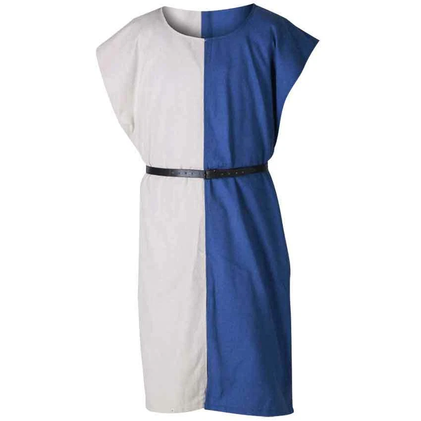 Disfraz de la Edad Media Nuevo Ignaz Tabard Túnica Abrigo Multicolor SCA Foto 3 de 4