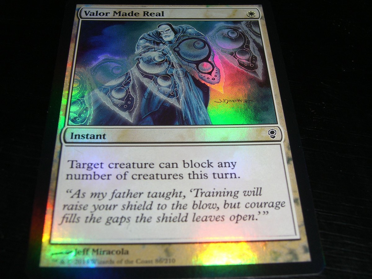 Magic the Gathering: Conspiracy - Valor Made Real FOIL Common Card [x1] MTG 