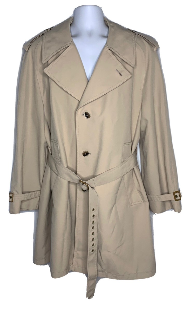 コート Heavy-Duty Trench Coat Vintage Harbor Master Coat by John Weitz Tan 70's Trench