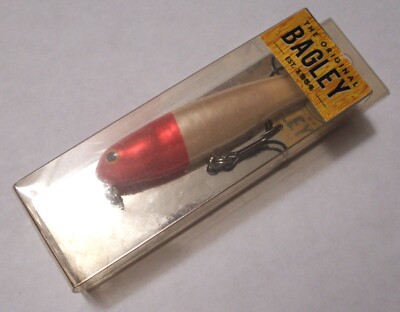 NOS Bagley Finger Mullet Jumping White & Red Head FMJ3-RH 1/2 oz NIB  3 1/2 in