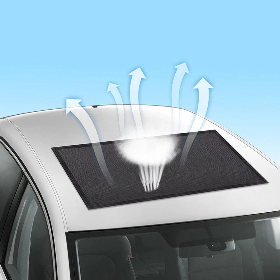 100x65cm Magnético Techo Corredizo Malla Coche Techo Corredizo Parasol Cubierta Accesorios Foto 4 de 4