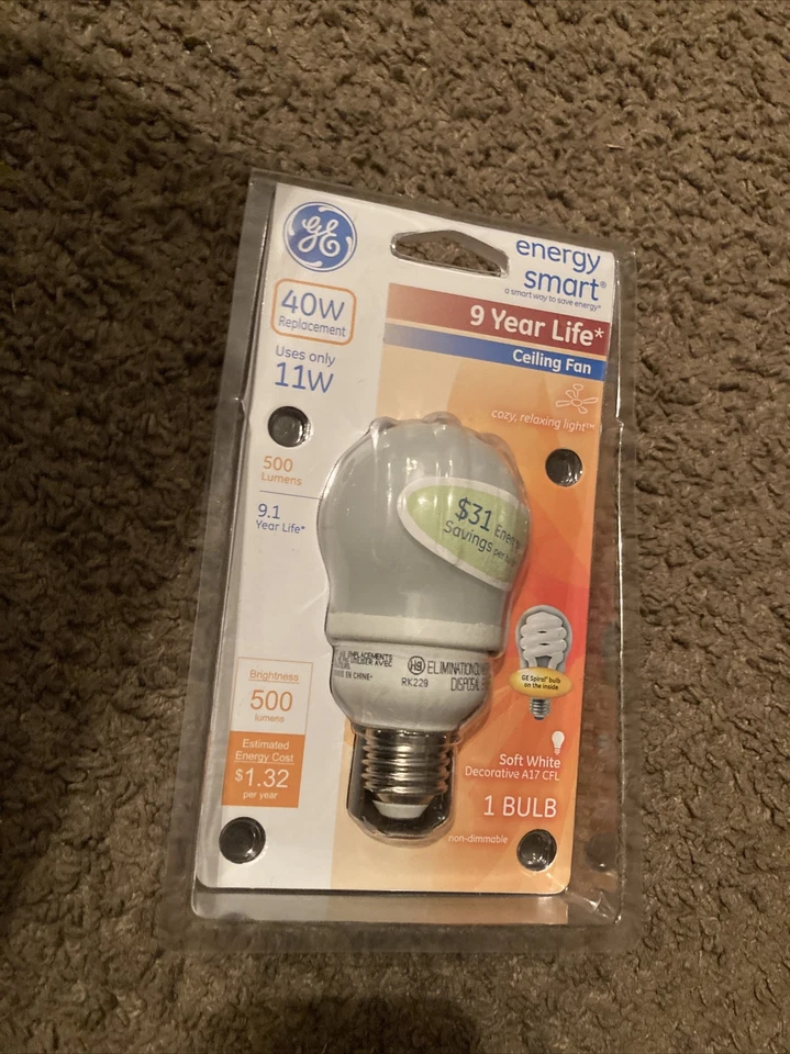 GE 47486 40W Replacement Ceiling Fan Bulb FREE SHIPPING - Image 2 of 2