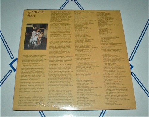 JOAN BAEZ original 1975 "Diamonds & Rust" LP SEALED w Blue Sky SONG STICKER NM- - Foto 3 di 3