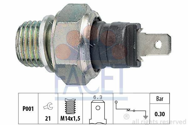 Facet ÖLdruckschalter FüR Fiat Regata,Ritmo,Talento,Tempra,Tipo,Uno,X; VW LT-image